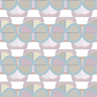 Geometrik süslemeli kusursuz desen. vektör illüstrasyonu