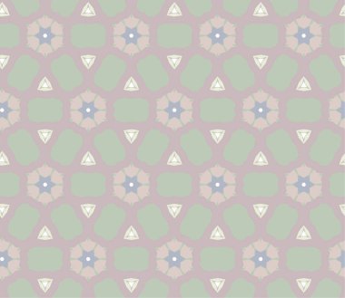 Geometrik süslemeli vektör deseni. Kusursuz tasarım dokusu.