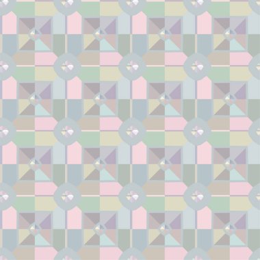 Geometrik süslemeli vektör deseni. Kusursuz tasarım dokusu.