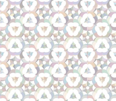 Geometrik yinelenen süs vektör deseni. Pastel tonları olan kusursuz tasarım dokusu