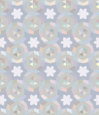 Geometrik süslemeli vektör deseni. Kusursuz tasarım dokusu