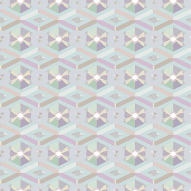 Geometrik süslemeli kusursuz desen. vektör illüstrasyonu