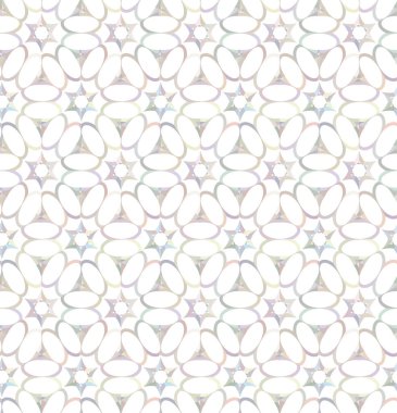 Geometrik yinelenen süs vektör deseni. Pastel tonları olan kusursuz tasarım dokusu