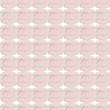 Geometrik yinelenen süs vektör deseni. Pastel tonları olan kusursuz tasarım dokusu