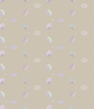 Geometrik yinelenen süs vektör deseni. Pastel tonları olan kusursuz tasarım dokusu