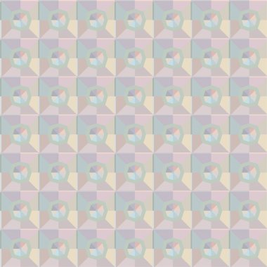 Soyut geometrik şekilli kusursuz desen