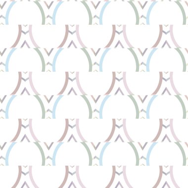 Geometrik süslemeli vektör deseni. Kusursuz tasarım dokusu 