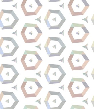 Geometrik süslemeli vektör deseni. Kusursuz tasarım dokusu 
