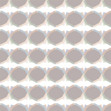 Geometrik yinelenen süs vektör deseni. Pastel tonları olan kusursuz tasarım dokusu