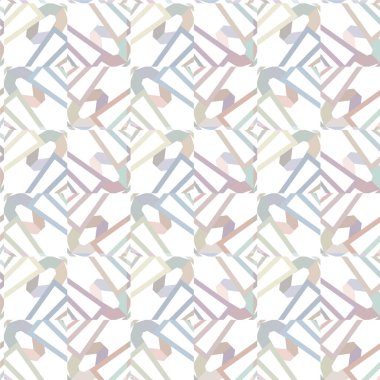 Geometrik süslemeli vektör deseni. Kusursuz tasarım dokusu