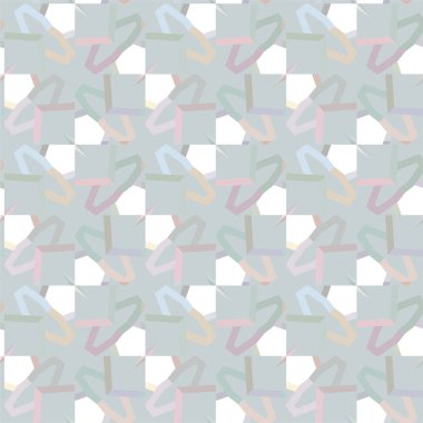 Geometrik süslemeli kusursuz desen. vektör illüstrasyonu