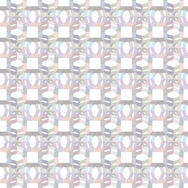 Geometrik süslemeli vektör deseni. Kusursuz tasarım dokusu