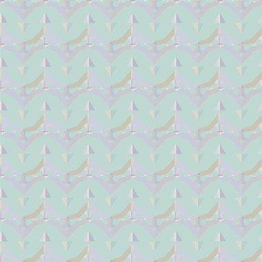 Geometrik süslemeli vektör deseni. Kusursuz tasarım dokusu 