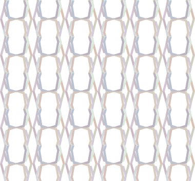 Geometrik yinelenen süs vektör deseni. Pastel tonları olan kusursuz tasarım dokusu