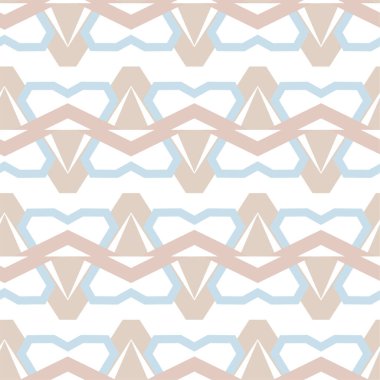 Geometrik süslemeli vektör deseni. Kusursuz tasarım dokusu.