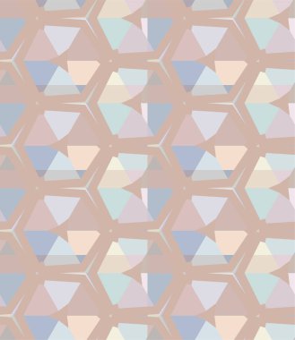 Geometrik süslemeli vektör deseni. Kusursuz tasarım dokusu