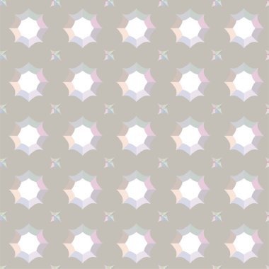 Geometrik süslemeli vektör deseni. Kusursuz tasarım dokusu