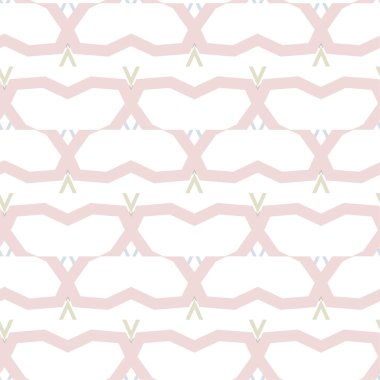 Geometrik süslemeli vektör deseni. Kusursuz tasarım dokusu 