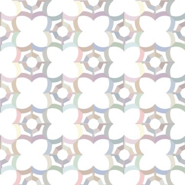 Geometrik süslemeli vektör deseni. Kusursuz tasarım dokusu 