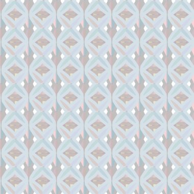 Geometrik yinelenen süs vektör deseni. Pastel tonları olan kusursuz tasarım dokusu