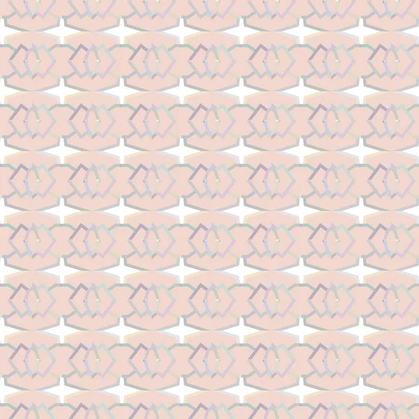 Geometrik yinelenen süs vektör deseni. Pastel tonları olan kusursuz tasarım dokusu
