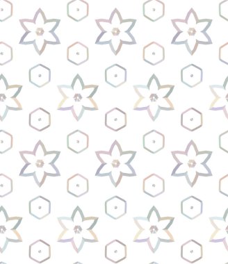 Geometrik süslemeli vektör deseni. Kusursuz tasarım dokusu