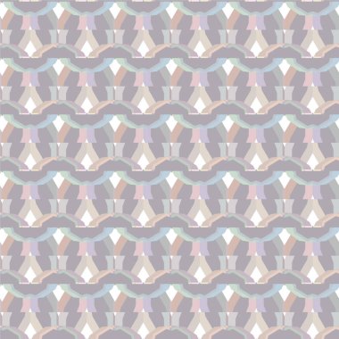Geometrik süslemeli kusursuz desen. vektör illüstrasyonu
