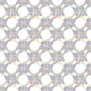Geometrik süslemeli vektör deseni. Kusursuz tasarım dokusu