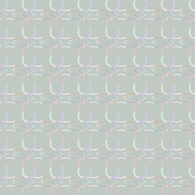 Geometrik yinelenen süs vektör deseni. Pastel tonları olan kusursuz tasarım dokusu