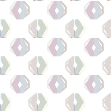 Geometrik süslemeli vektör deseni. Kusursuz tasarım dokusu 