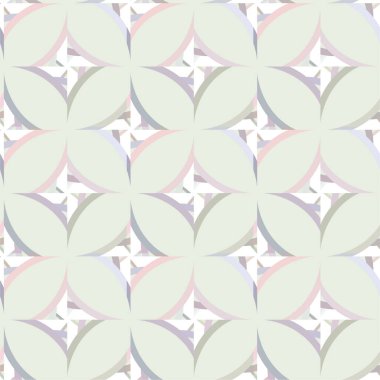 Geometrik yinelenen süs vektör deseni. Pastel tonları olan kusursuz tasarım dokusu