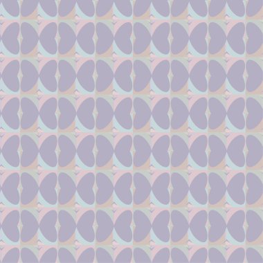 Geometrik yinelenen süs vektör deseni. Pastel tonları olan kusursuz tasarım dokusu