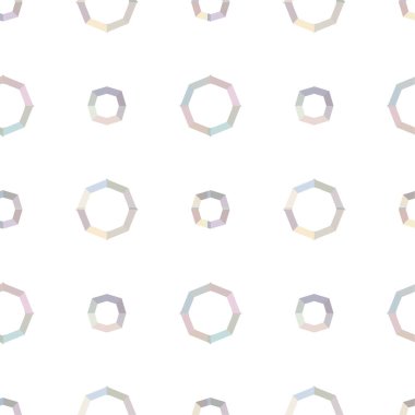 Geometrik yinelenen süs vektör deseni. Pastel tonları olan kusursuz tasarım dokusu