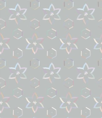 Geometrik süslemeli vektör deseni. Kusursuz tasarım dokusu