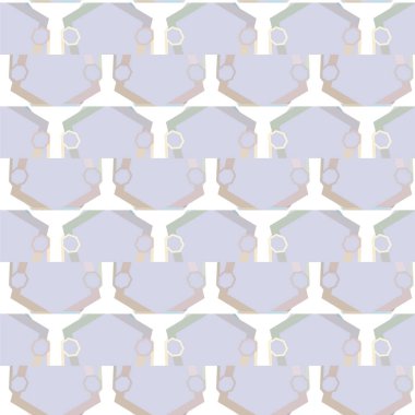 Geometrik süslemeli vektör deseni. Kusursuz tasarım dokusu