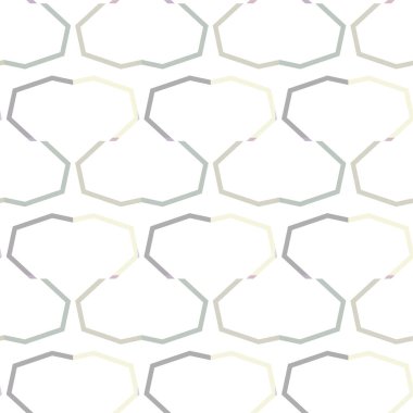 Geometrik yinelenen süs vektör deseni. Pastel tonları olan kusursuz tasarım dokusu