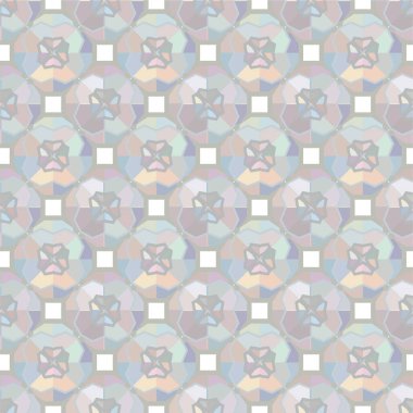 Geometrik süslemeli vektör deseni. Kusursuz tasarım dokusu