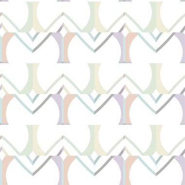 Geometrik süslemeli vektör deseni. Kusursuz tasarım dokusu