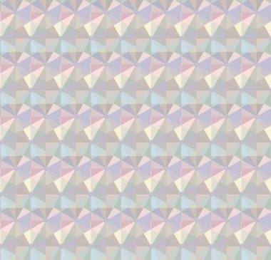 Geometrik yinelenen süs vektör deseni. Pastel tonları olan kusursuz tasarım dokusu