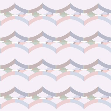 Geometrik süslemeli kusursuz desen. vektör illüstrasyonu