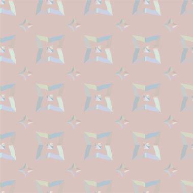 Geometrik süslemeli vektör deseni. Kusursuz tasarım dokusu 