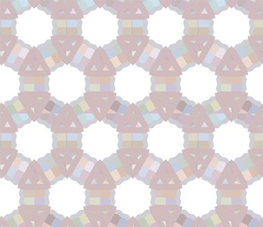 Geometrik süslemeli kusursuz desen. vektör illüstrasyonu