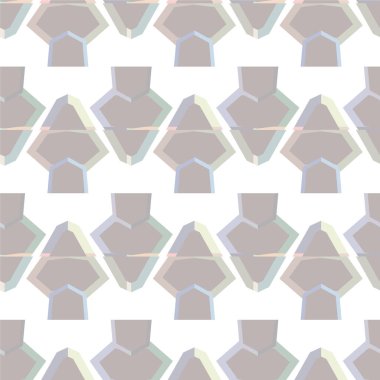 Soyut geometrik şekilli kusursuz desen