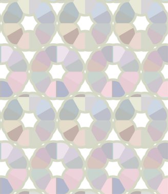 Geometrik süslemeli vektör deseni. Kusursuz tasarım dokusu 