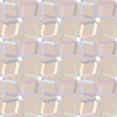 Geometrik süslemeli vektör deseni. Kusursuz tasarım dokusu