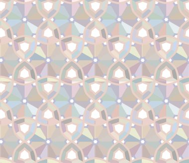 Geometrik süslemeli kusursuz desen. vektör illüstrasyonu