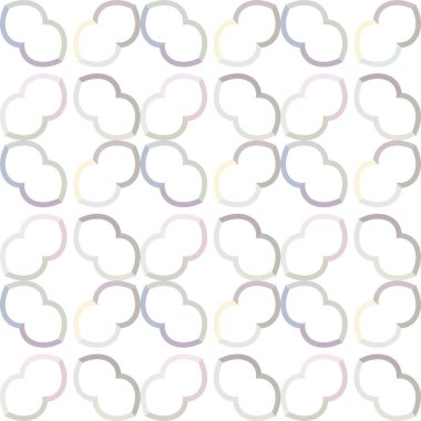 Geometrik yinelenen süs vektör deseni. Pastel tonları olan kusursuz tasarım dokusu