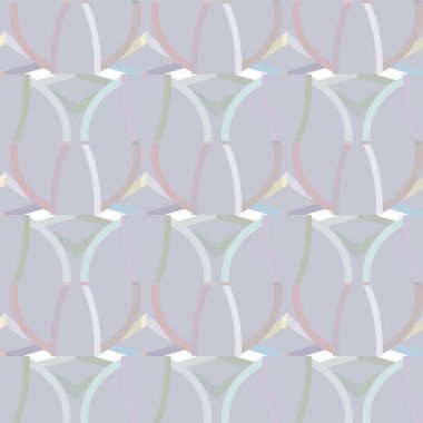 Geometrik yinelenen süs vektör deseni. Pastel tonları olan kusursuz tasarım dokusu