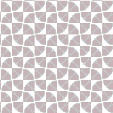 Geometrik yinelenen süs vektör deseni. Pastel tonları olan kusursuz tasarım dokusu