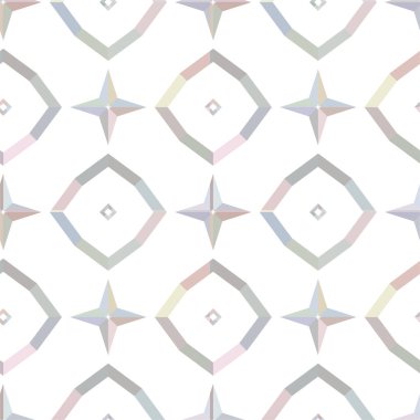 Geometrik süslemeli vektör deseni. Kusursuz tasarım dokusu